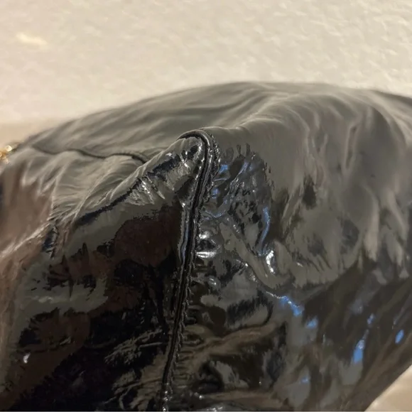 Jimmy Choo Black Soft Patent Leather Tote Bag - Picture 11 of 14